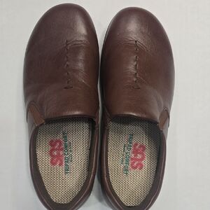 SAS Women's Rich Brown Leather Loafers
